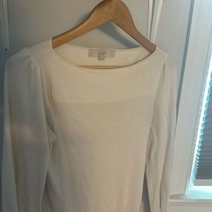 Sweater from Anne Taylor Loft, lightweight white
